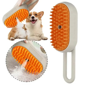 3 in 1 Pet Electric Steam Brush